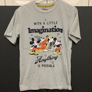 Disney Kids Mickey and Friends Light Gray T-Shirt Boy’s Size L 14/16